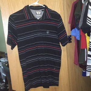 Volcom men's striped polo.